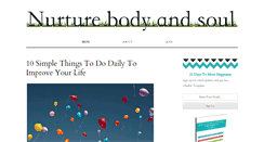 Desktop Screenshot of nurturebodyandsoul.com