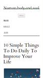 Mobile Screenshot of nurturebodyandsoul.com