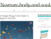 Tablet Screenshot of nurturebodyandsoul.com